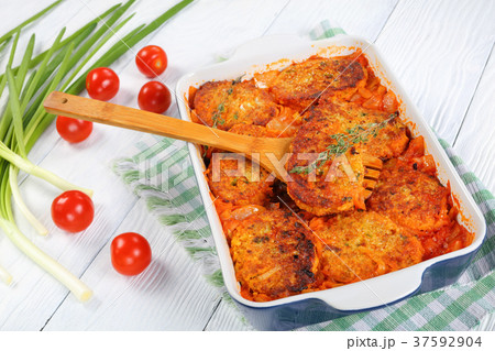couscous fish patties with onion, carrots couscous fish patties with onion, carrots 37592904
