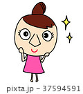 イラスト 美肌 キラキラ 女の子 37594591
