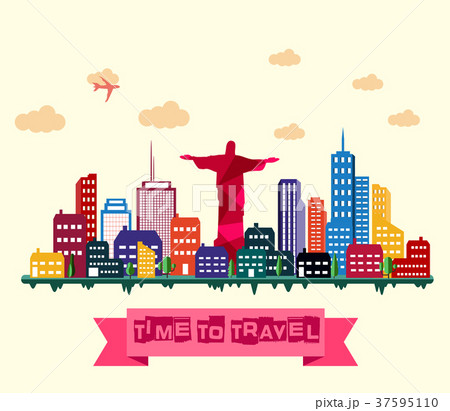 Rio de Janeiro detailed skyline 37595110