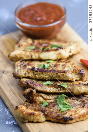 Grilled pork meat 37595248