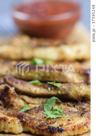 Grilled pork meat Grilled pork meat 37595249
