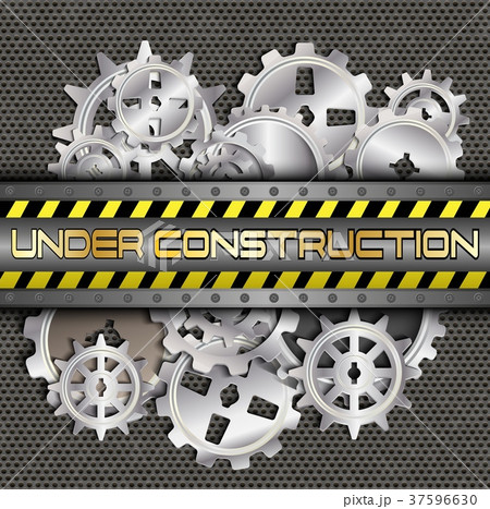 Under construction with gears and pinions Under construction with gears and pinions 37596630