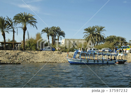 Tourist Boats On The Nile. Luxor. Egypt Tourist Boats On The Nile. Luxor. Egypt 37597232