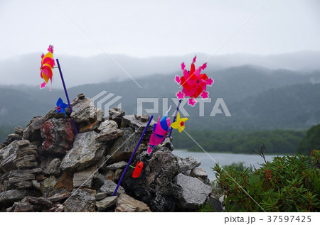 雨に煙る霊場恐山 37597425