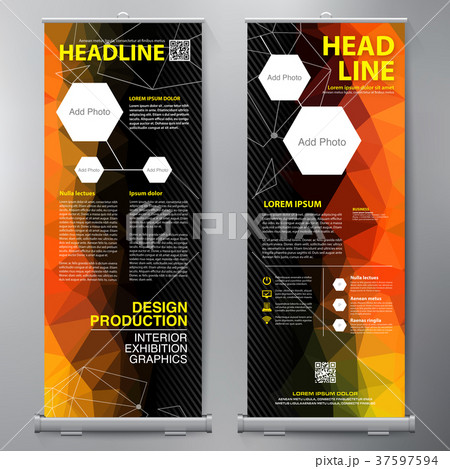 Business Roll Up. Standee Design. Banner Template. 37597594