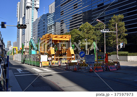 Jr品川駅港南口側のリニア中央新幹線の工事現場の写真素材 37597973 Pixta