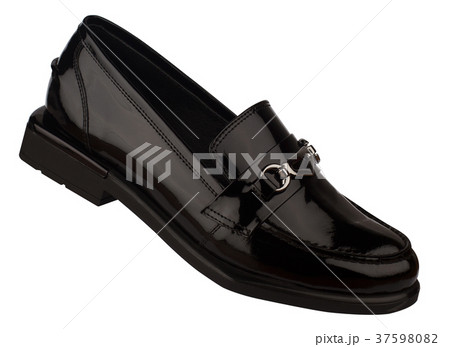 black woman shiny shoe isolated on whiteの写真素材 [37598082] - PIXTA