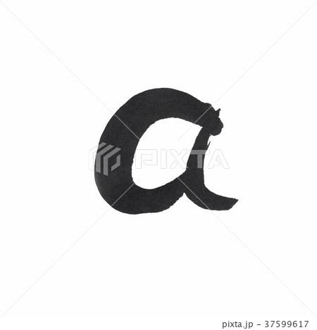 letter A written with black ink. letter A written with black ink. 37599617
