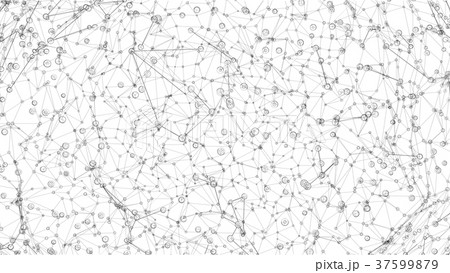 Global network connections with points and lines 37599879