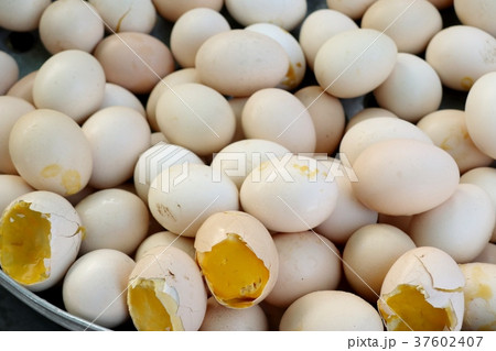 Boiled egg at street food Boiled egg at street food 37602407