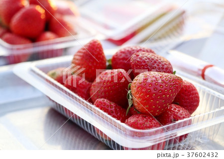Fresh strawberry at street food Fresh strawberry at street food 37602432