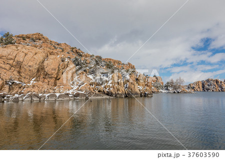 Watson Lake Prescott Arizona in Winter 37603590