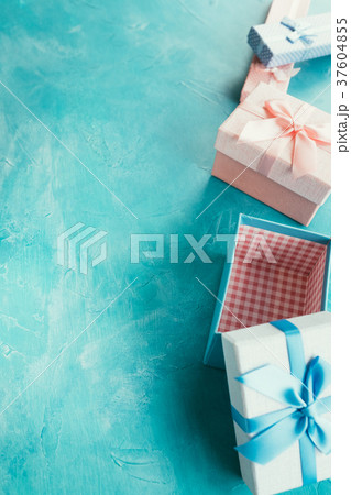 gift selection blue holiday atmosphere present gift selection blue holiday atmosphere present 37604855