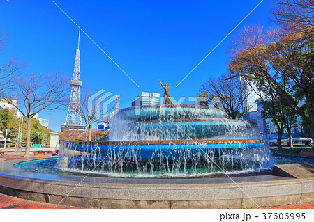 名古屋テレビ塔と噴水広場 名古屋テレビ塔と噴水広場 37606995