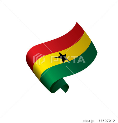 Ghana flag, vector illustration 37607012