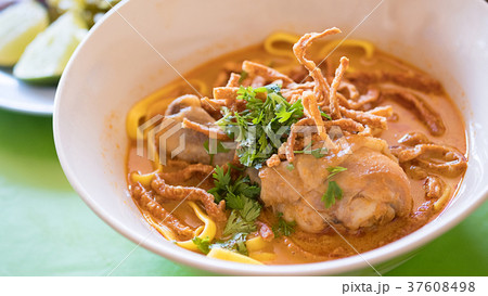 Thai food Thai spicy food Khao Soi chicken curry Thai food Thai spicy food Khao Soi chicken curry 37608498