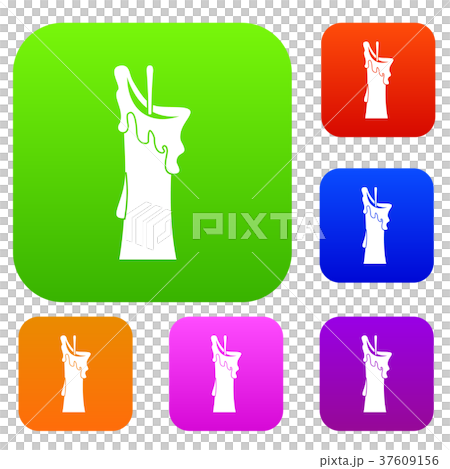 Little candle set color collection Little candle set color collection 37609156