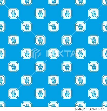 Big sale sticker pattern seamless blue Big sale sticker pattern seamless blue 37609243