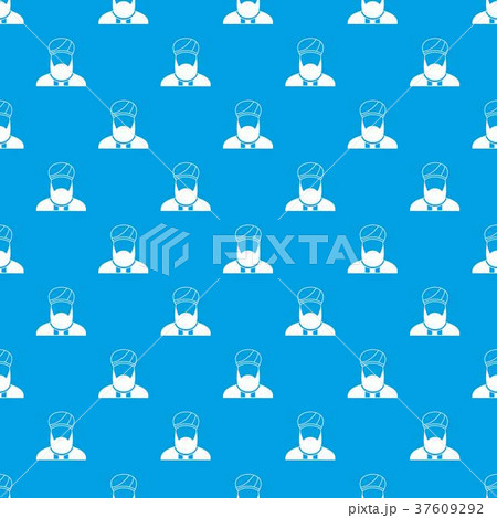 Muslim preacher pattern seamless blue Muslim preacher pattern seamless blue 37609292