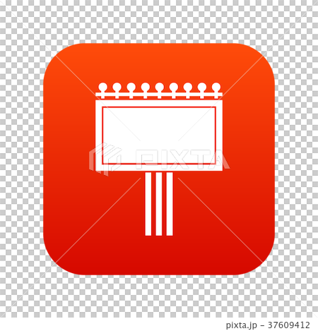 Board for statistics icon digital red Board for statistics icon digital red 37609412