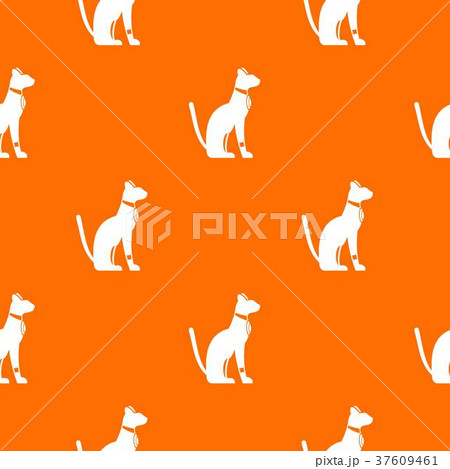 Egyptian cat pattern seamless 37609461