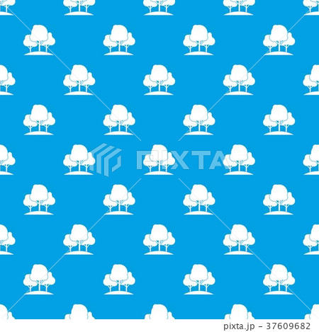 Forest trees pattern seamless blue 37609682