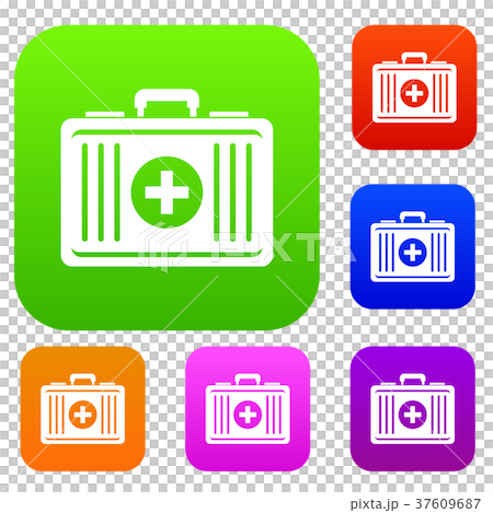 First aid set color collection First aid set color collection 37609687