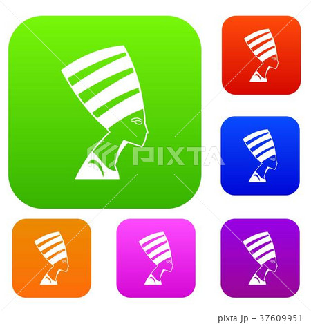 The head of the Egyptian queen set color collection 37609951