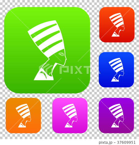 The head of the Egyptian queen set color collection 37609951