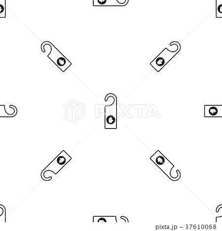Do not disturb sign pattern seamless black Do not disturb sign pattern seamless black 37610068