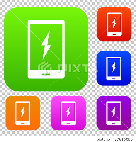 Warning phone set color collection 37610090