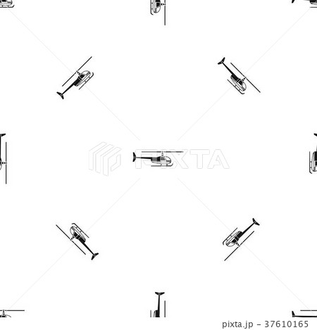 Helicopter pattern seamless black 37610165