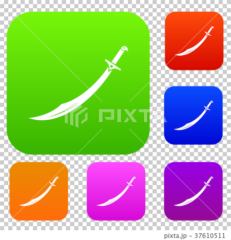 Scimitar sword set color collection Scimitar sword set color collection 37610511