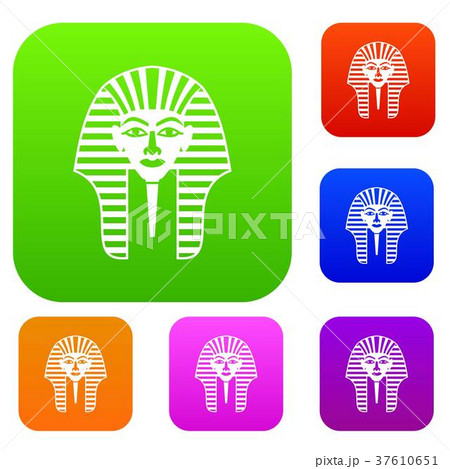 Tutankhamen mask set color collection Tutankhamen mask set color collection 37610651