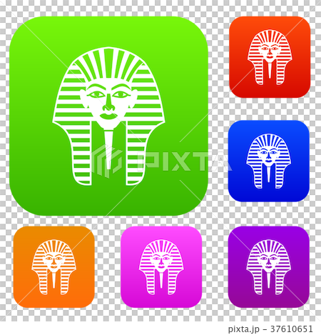 Tutankhamen mask set color collection Tutankhamen mask set color collection 37610651