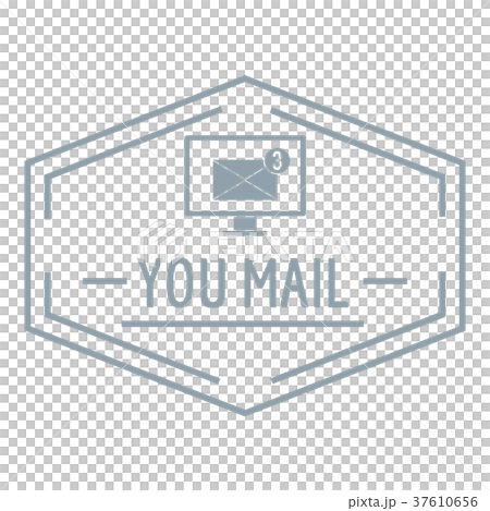 Mail logo, simple gray style Mail logo, simple gray style 37610656