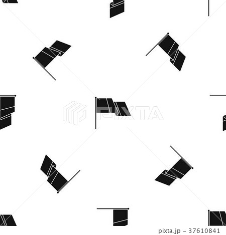 Flag pattern seamless black Flag pattern seamless black 37610841
