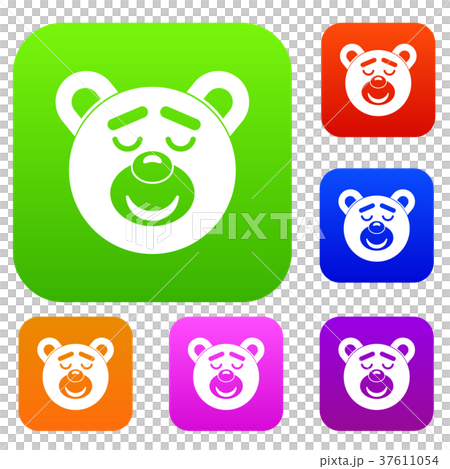 Sleeping teddy bear set color collection Sleeping teddy bear set color collection 37611054