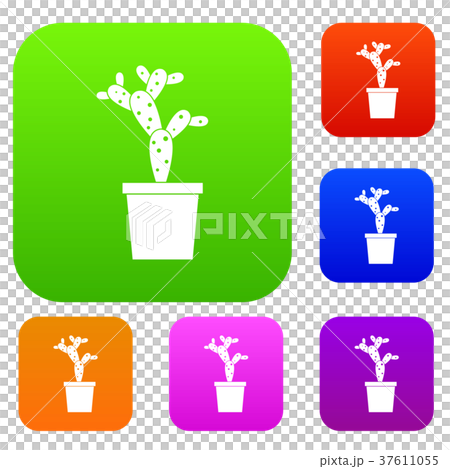 Opuntia set color collection Opuntia set color collection 37611055