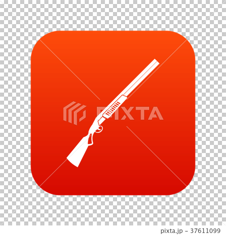 Gun icon digital red Gun icon digital red 37611099