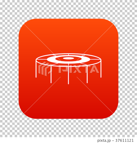 Trampoline icon digital red Trampoline icon digital red 37611121