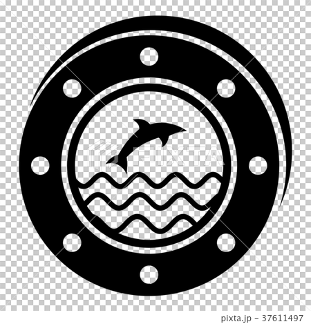 Porthole icon, simple style 37611497