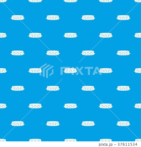Rock collar pattern seamless blue 37611534