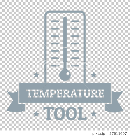 Temperature tool logo, simple gray style Temperature tool logo, simple gray style 37611697