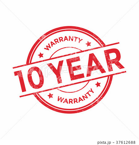 10 years warranty stamp isolated 10 years warranty stamp isolated 37612688