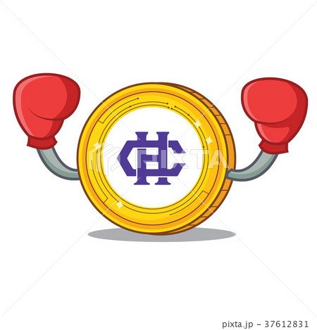Boxing Hshare coin character cartoon Boxing Hshare coin character cartoon 37612831