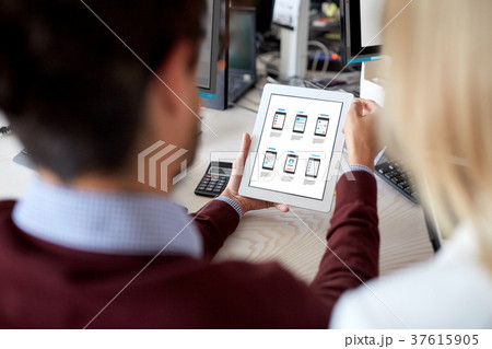 web designers with user interface on tablet pc web designers with user interface on tablet pc 37615905