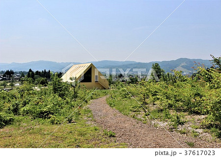 春の八海山山麓（雪国の春イメージ） 37617023