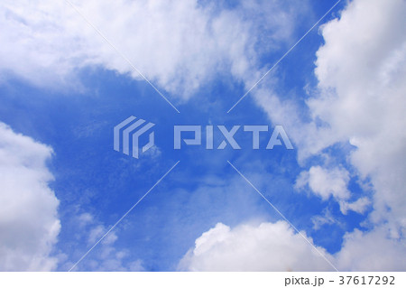 Cloudy blue sky abstract 37617292