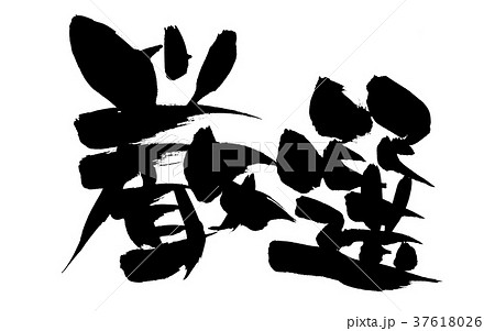 筆文字　厳選　プロモーション　イラスト 37618026